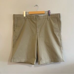 Dockers Tan Suprem Flex Chino Shorts Flat Front – Size 40 Like New